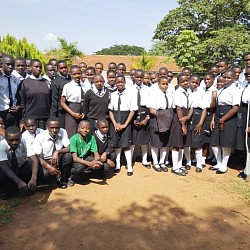 CLUB MEMBERS INFRONT OF THE SCHOOL ADMINISTRATION BLOCK